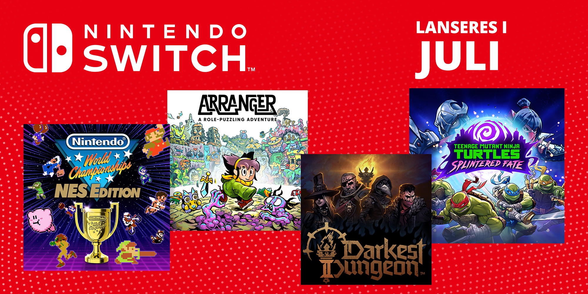 Kommende spill til Nintendo Switch – juli 2024