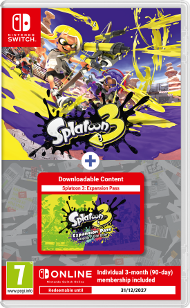 Splatoon Splatoon 3 + Splatoon 3: Expansion Pass + Nintendo Switch Online Individual 3-month (90-day) Membership